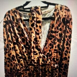 Leopard blouse Gold